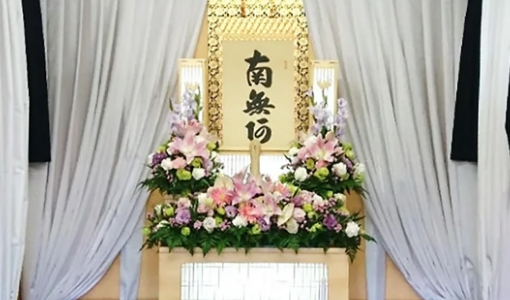 火葬式プランの祭壇写真